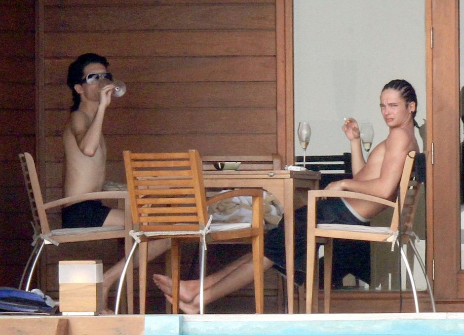 Bill Kaulitz on the beach