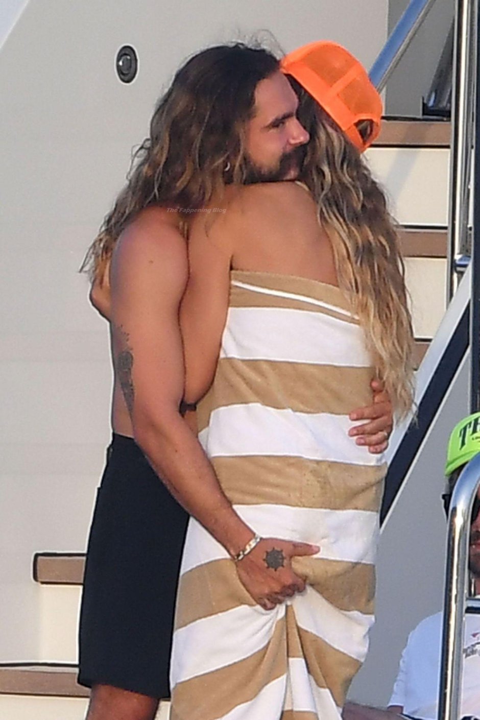 Heidi Klum and Tom Kaulitz on a yacht