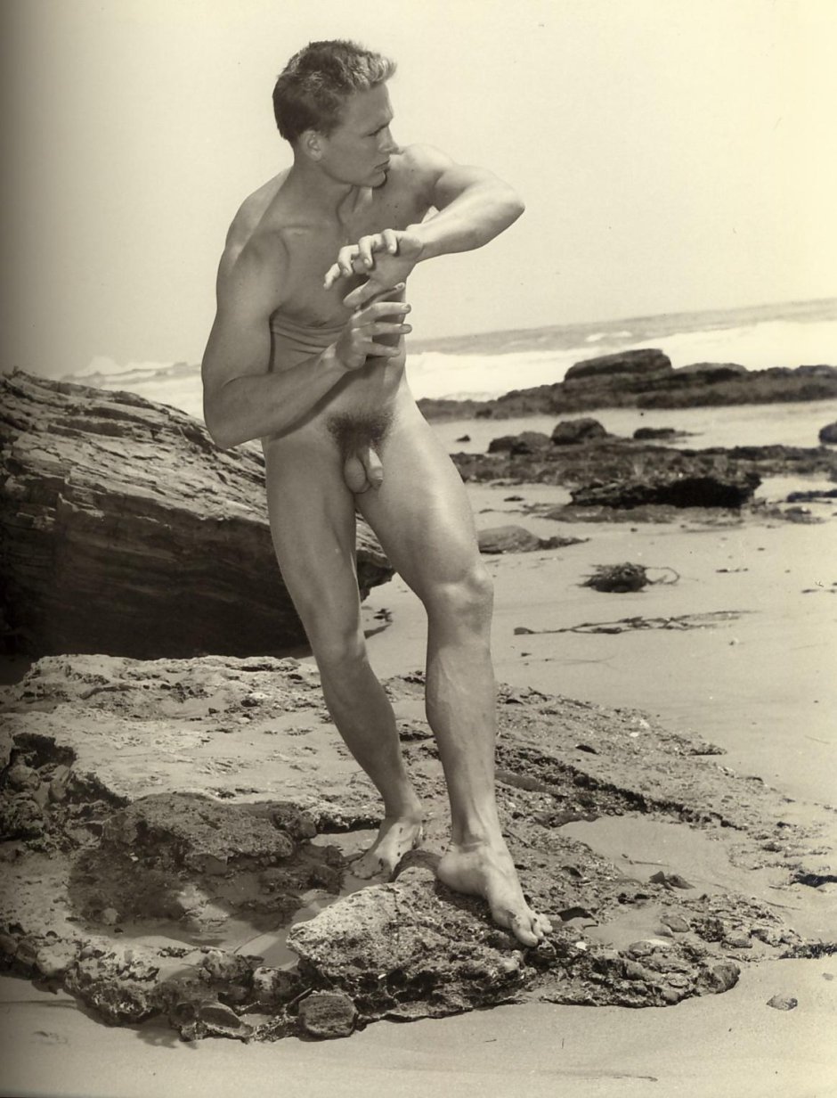 Naked guys on the beach Retro