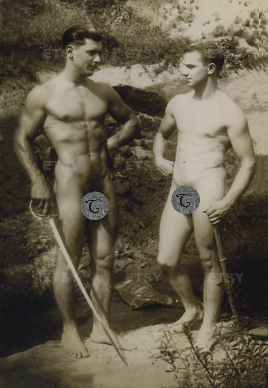 Naked American swimmers retro