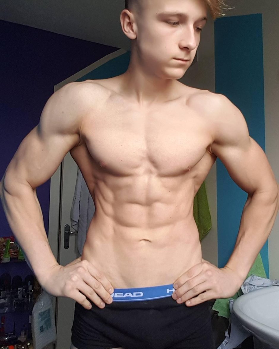 Teen boy ABS Castrated