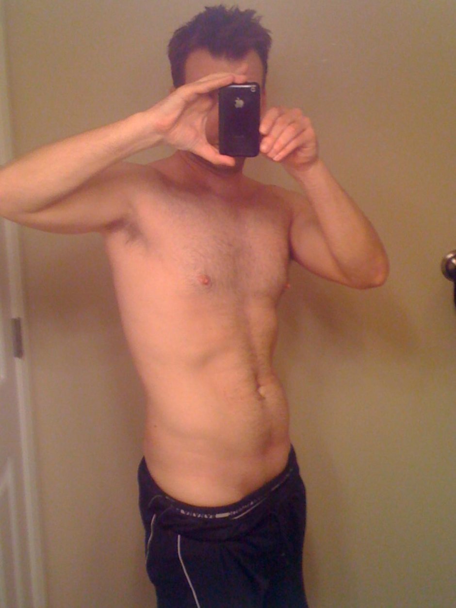 Private selfies of men