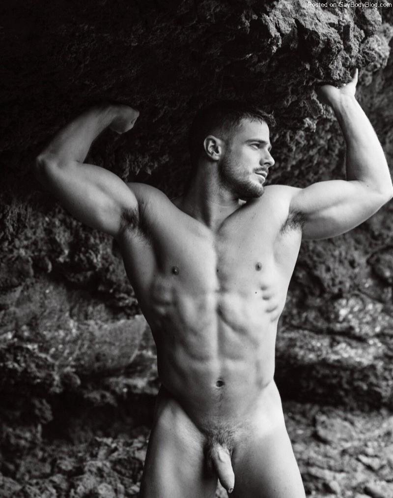 Naked model Jorge Cobian Penis