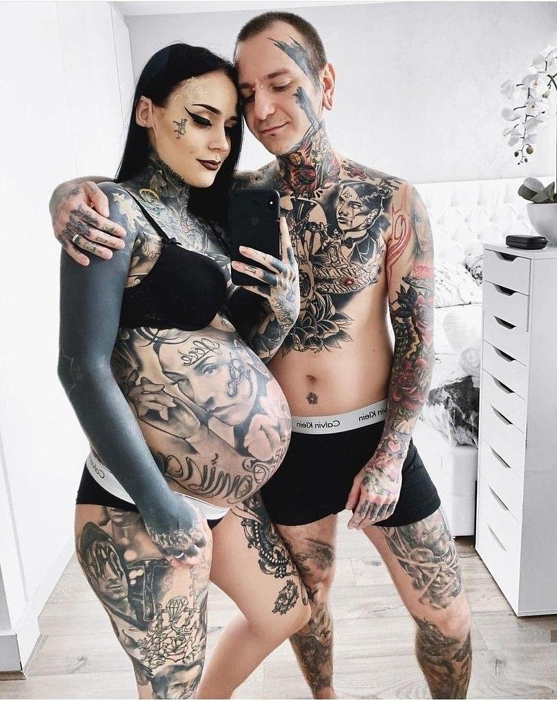 Monami Frost with her husband