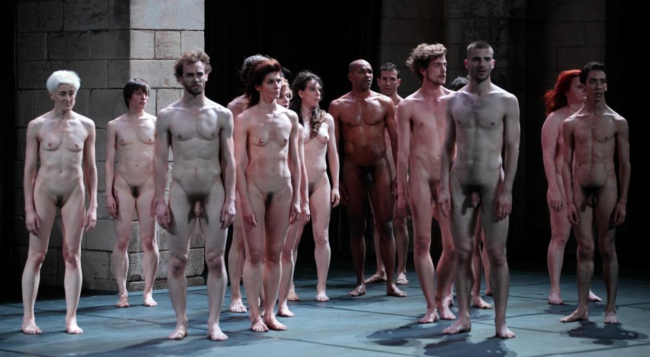 Naked artists of the ballet men
