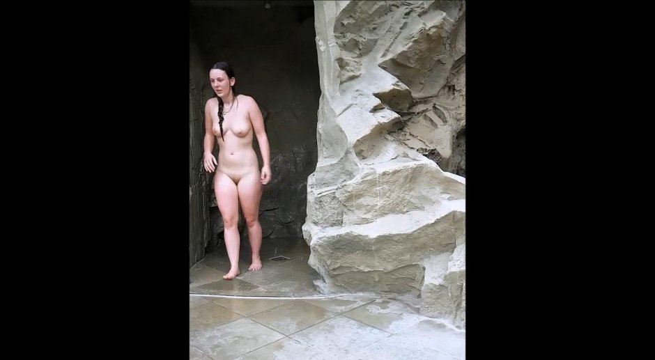 Sauna nude Glass Door