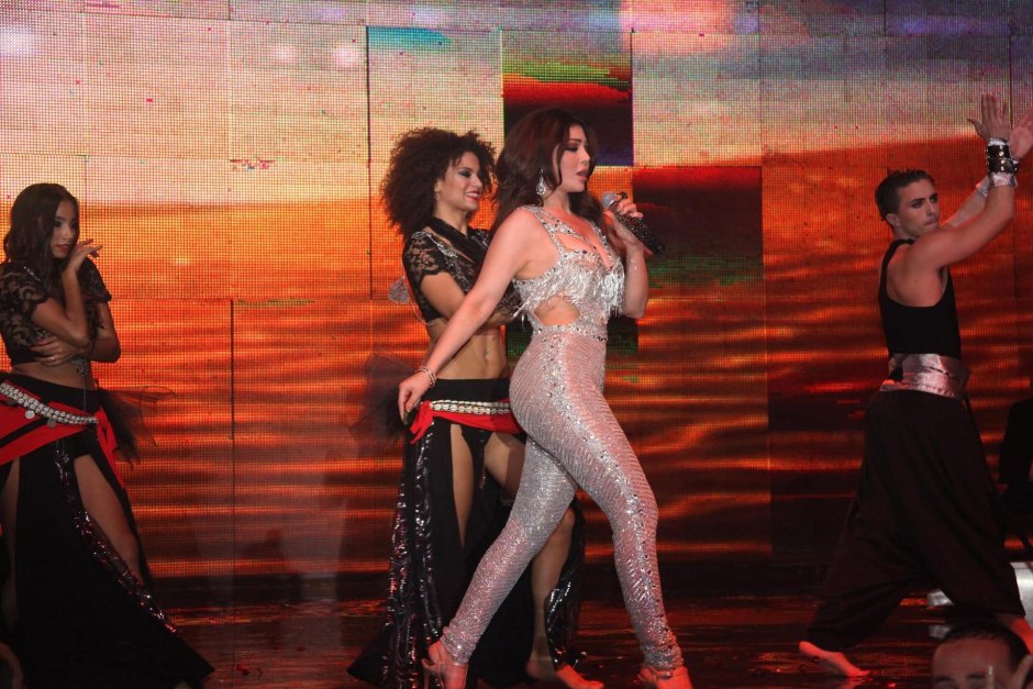 Haifa Wahby on stage