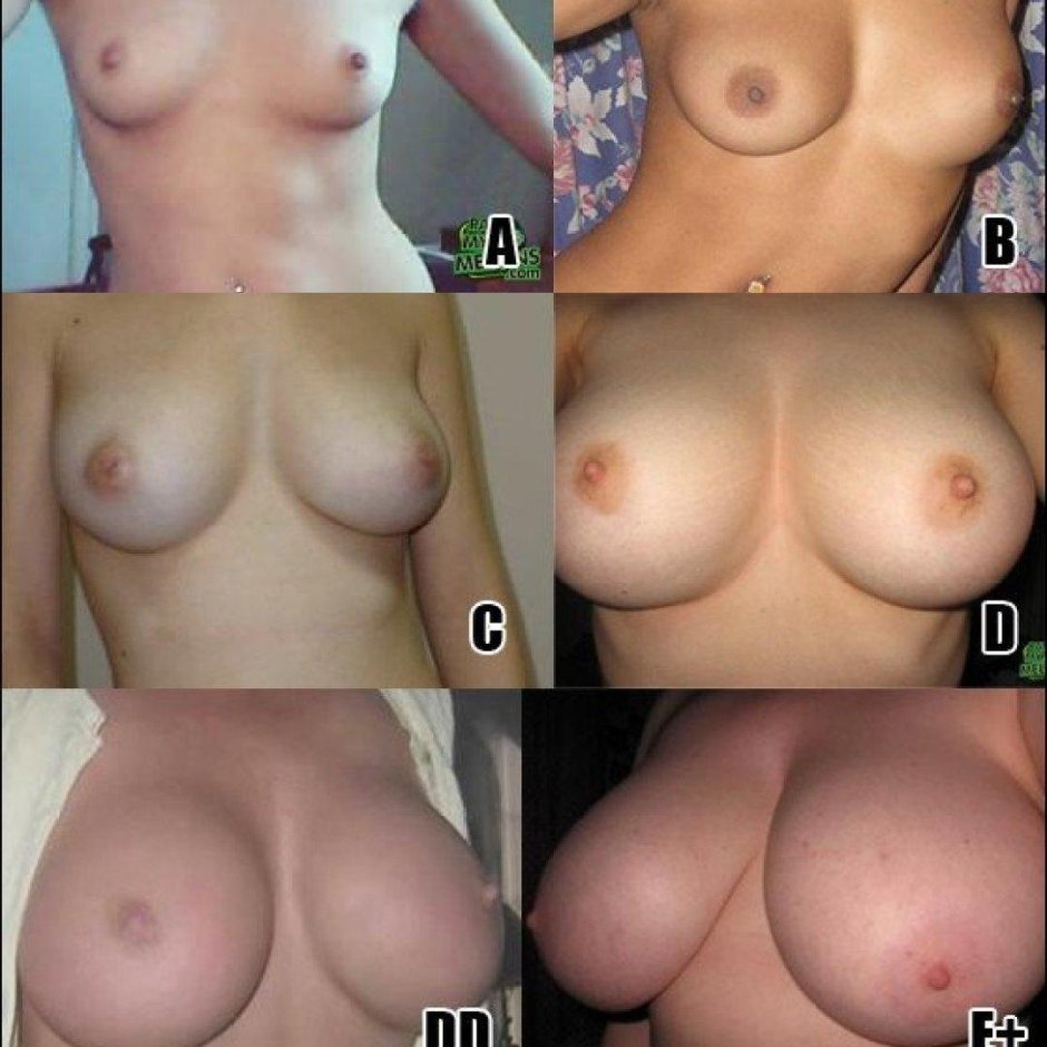 Naked female chest of different Dimensions
