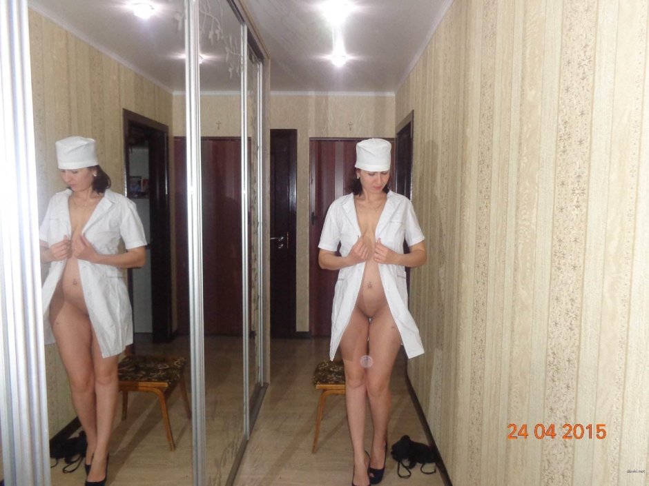 Naked nurse in the hospital