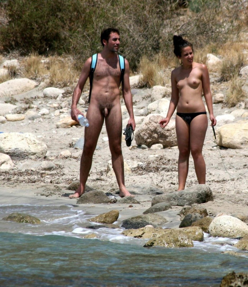 Clothed female naked Male Beach 2019