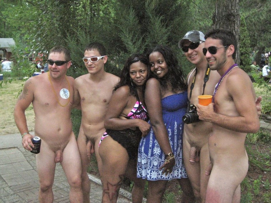 Naked men dressed women