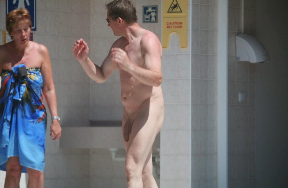 Watch photos Cfnm Shower in the Beach