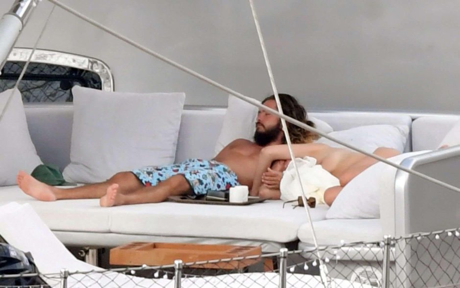 Heidi Klum on a yacht