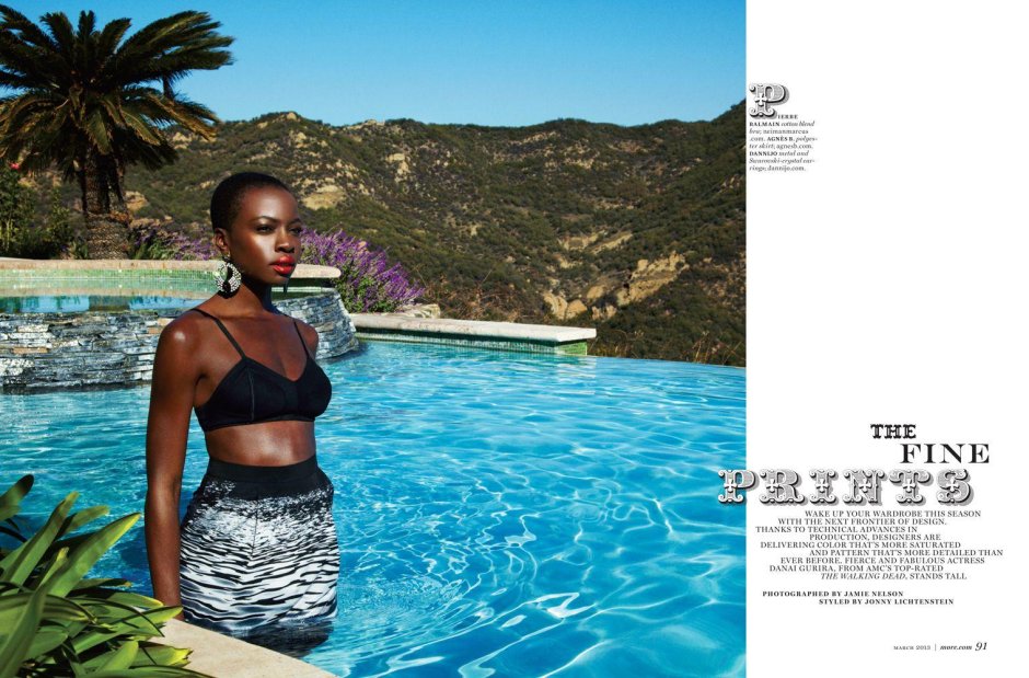 Danai Gurira in a swimsuit