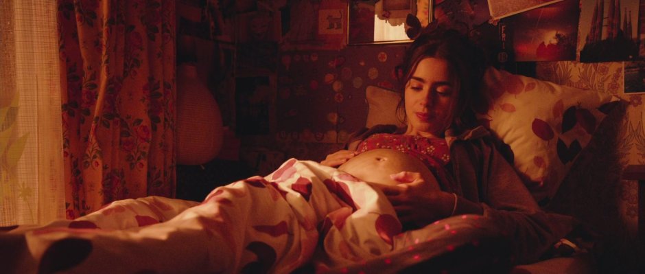 Lilly Colins naked in films