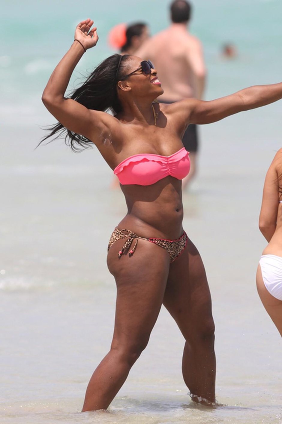 Serena Williams on the beach