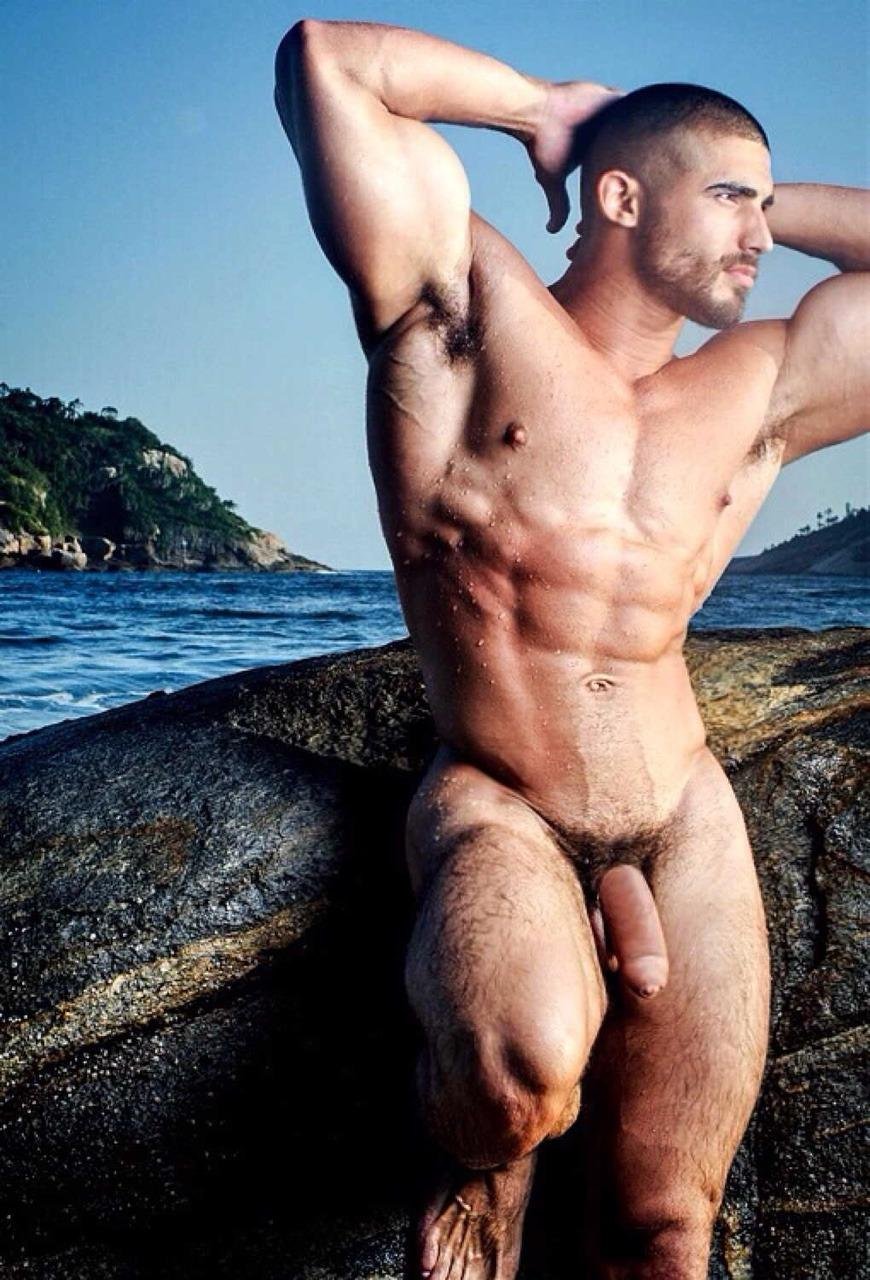 Naked athletes of men