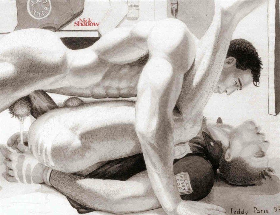 Gay erotica in drawings and painting