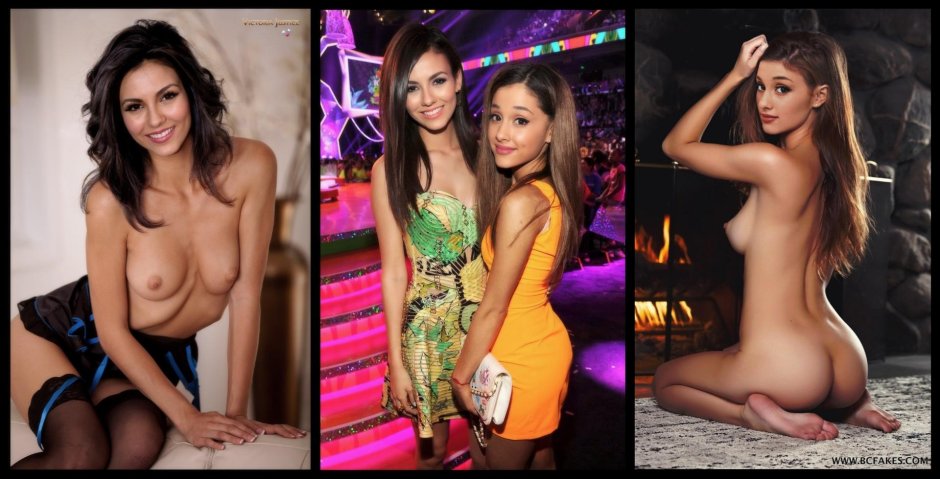 Naked Ariana Grande and Victoria Justis