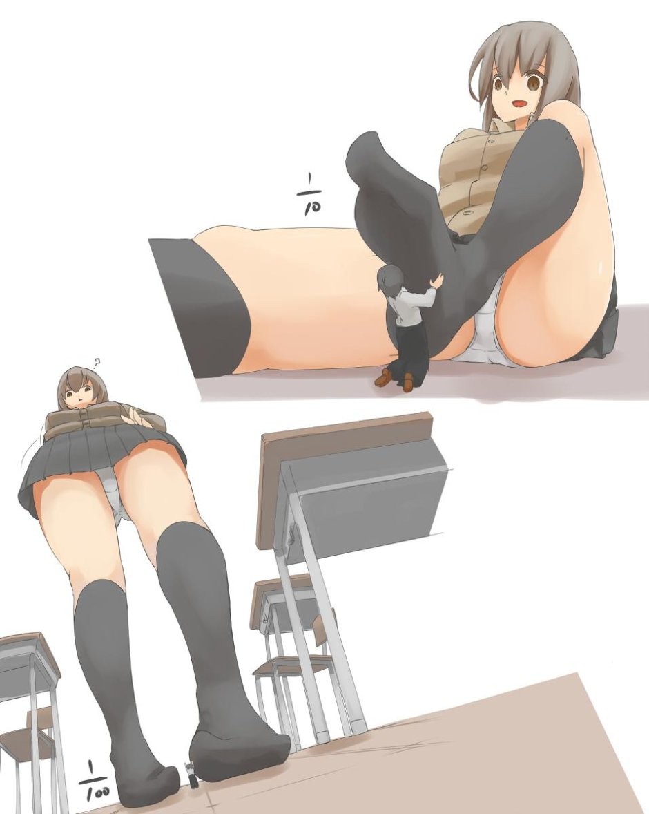 Panties of anime giantess