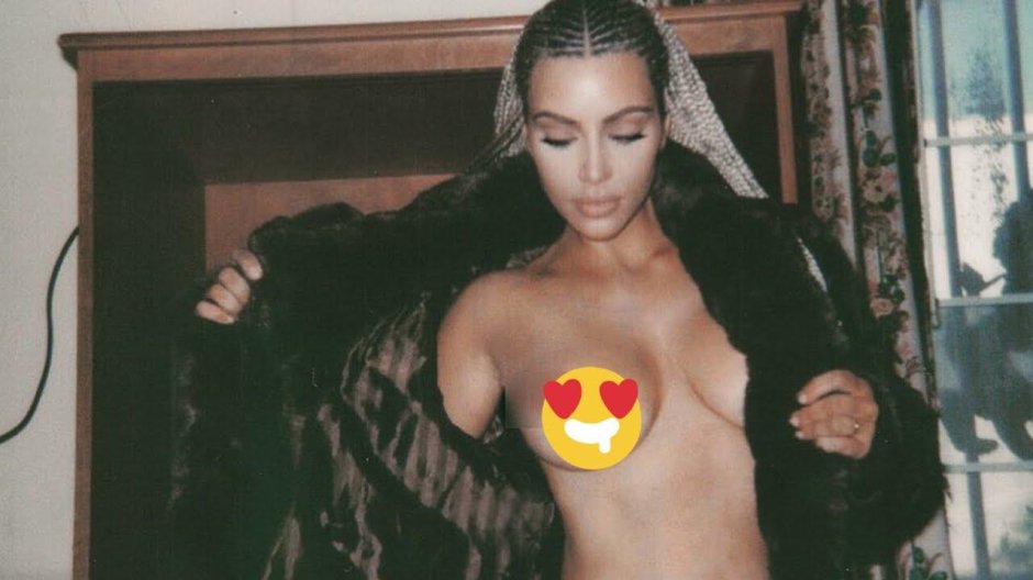 Selphi Kim Kardashian topsless