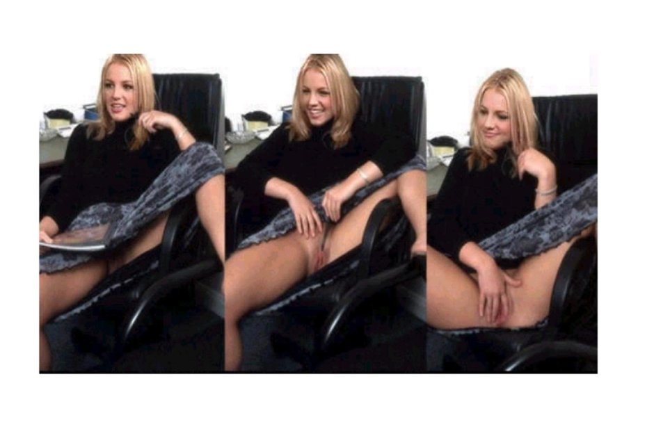 Britney Spears without panties