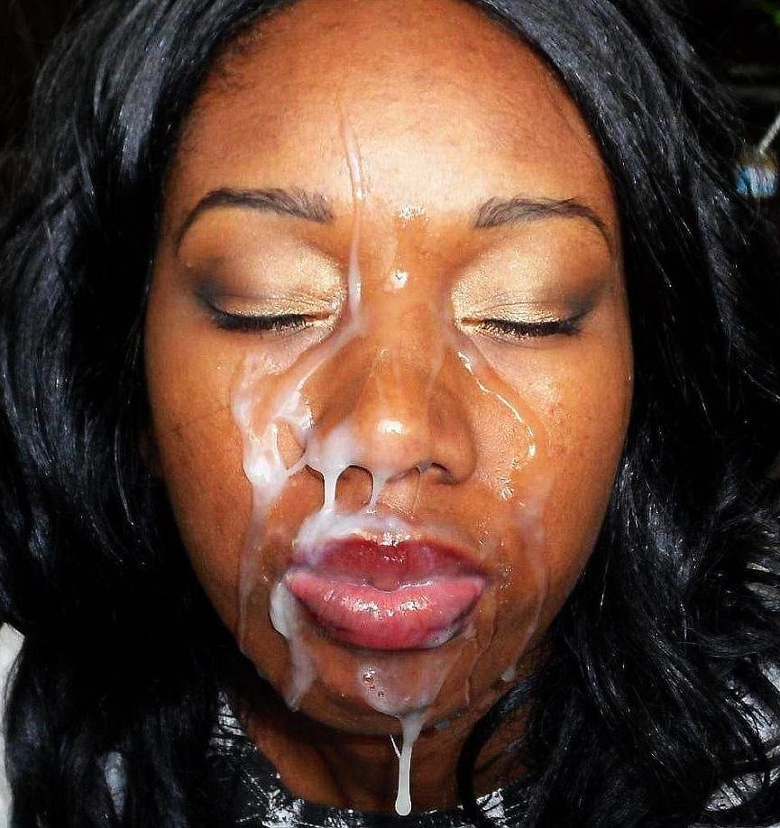 Cleaned face of a black woman