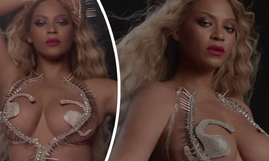 Beyonca on a holographic horse