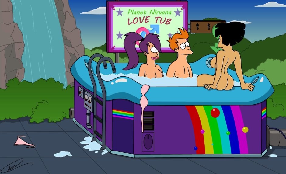 Futurama Naked Amy and Fry
