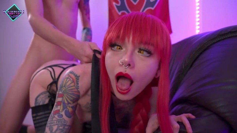 Porn actress with purple hair