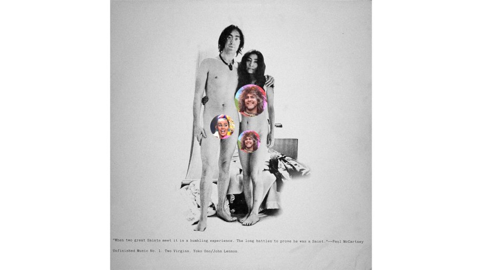 John Lennon and Yoko it is a photo shoot