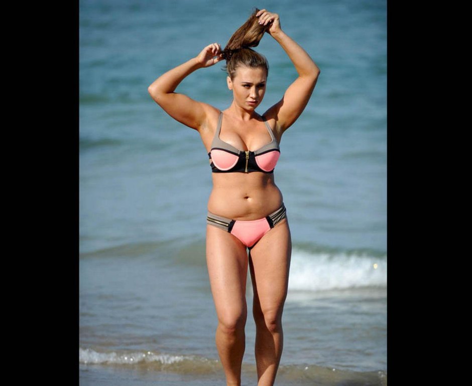 Lauren Socha in a swimsuit