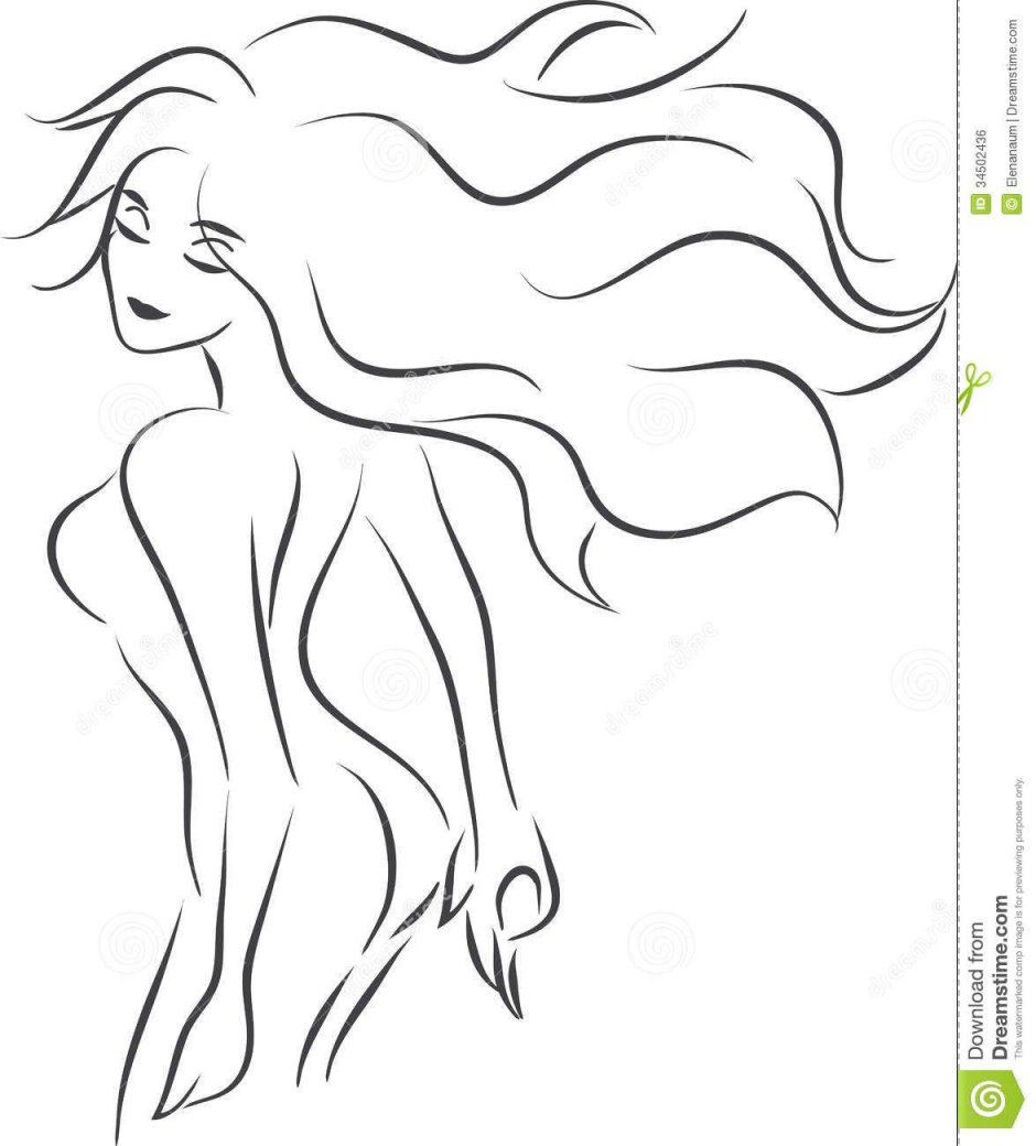 Silhouette of a girl drawing