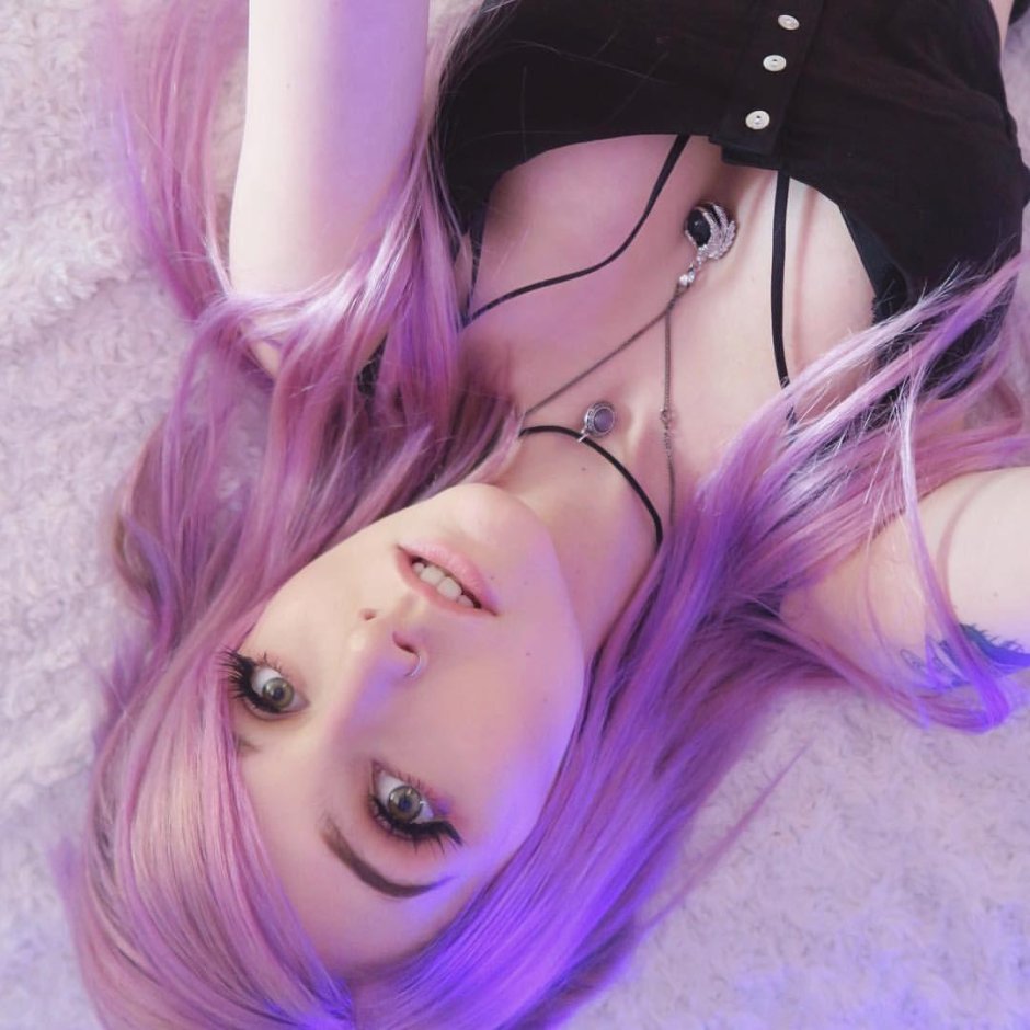 Emo with purple hair