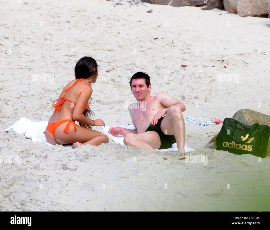 Wife Lionel Messi in a swimsuit