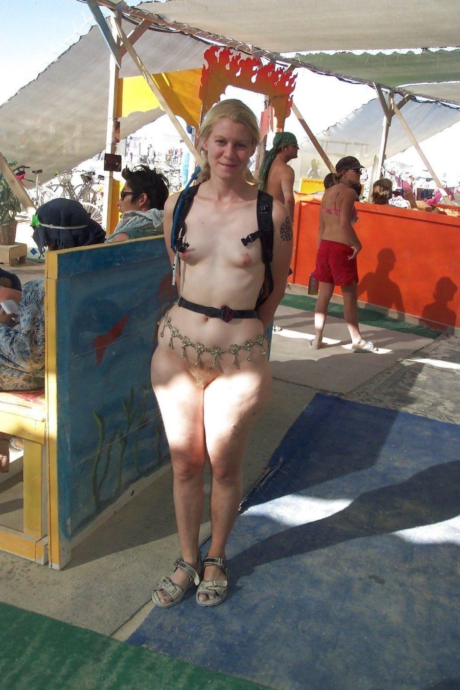 Berning Maine Festival of the girl Nude