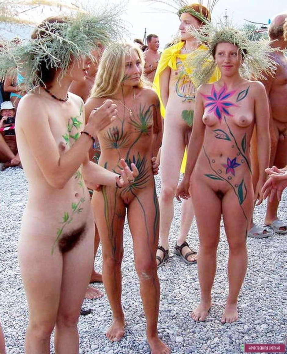Nudist families naked