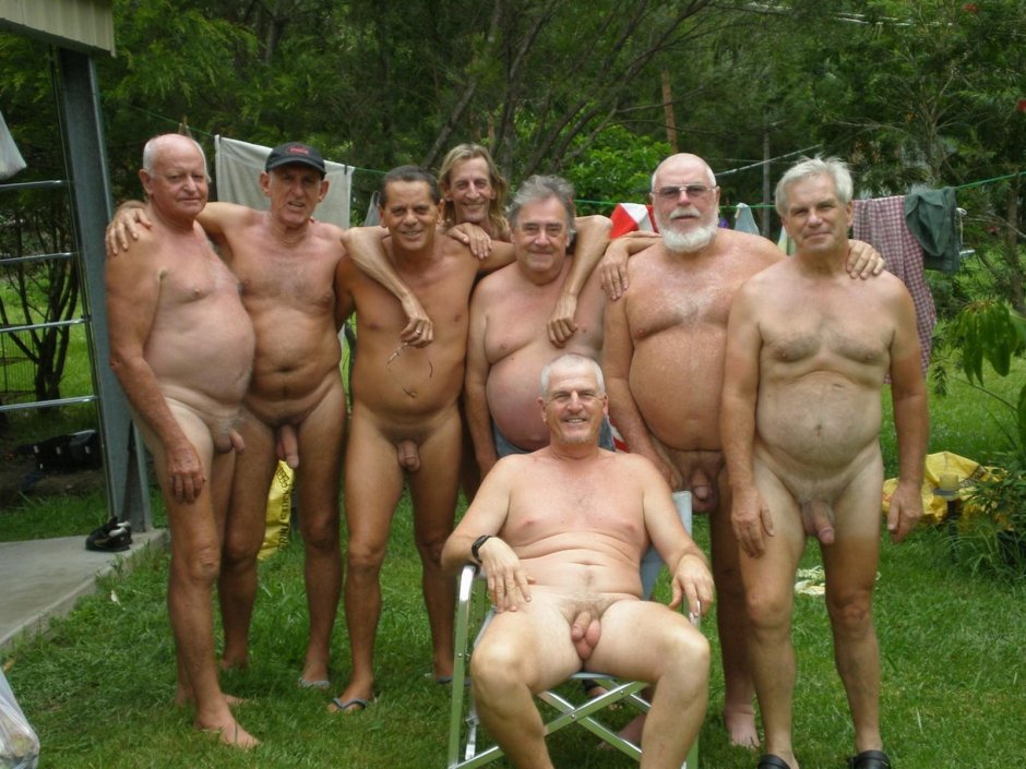 Elderly men naked