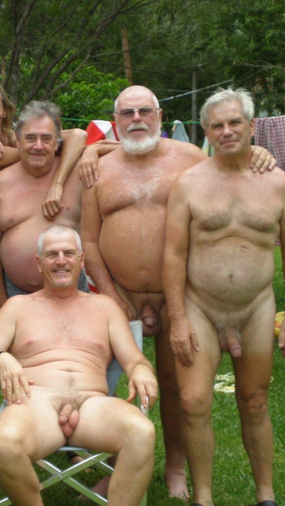 Naked fat old men