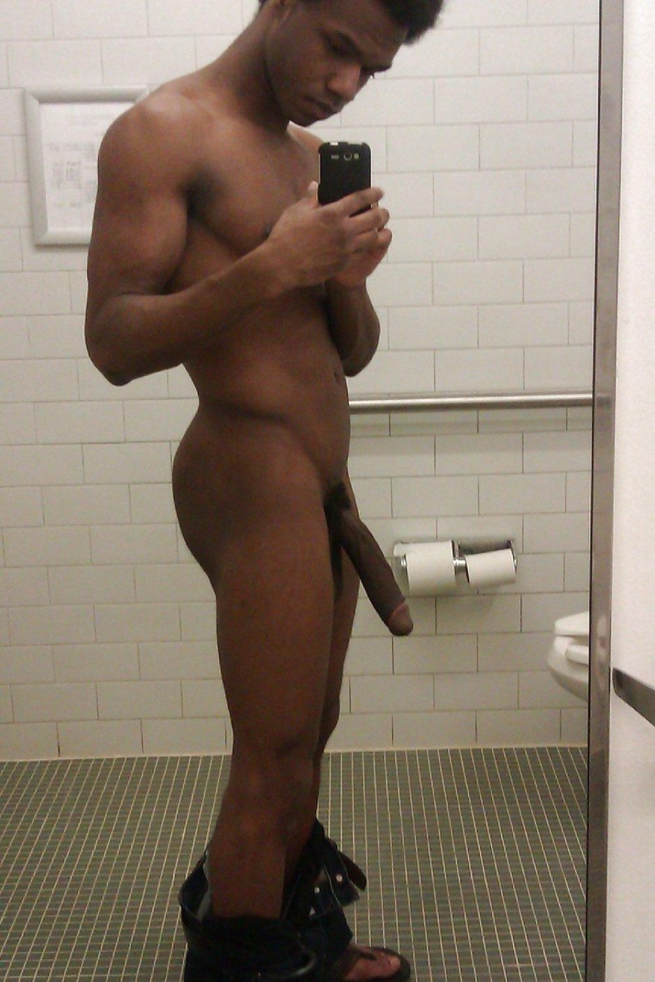 Giant black cock Selfie