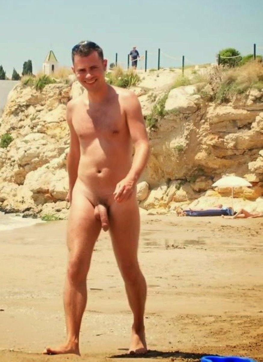 Naked Russian guys on the beach