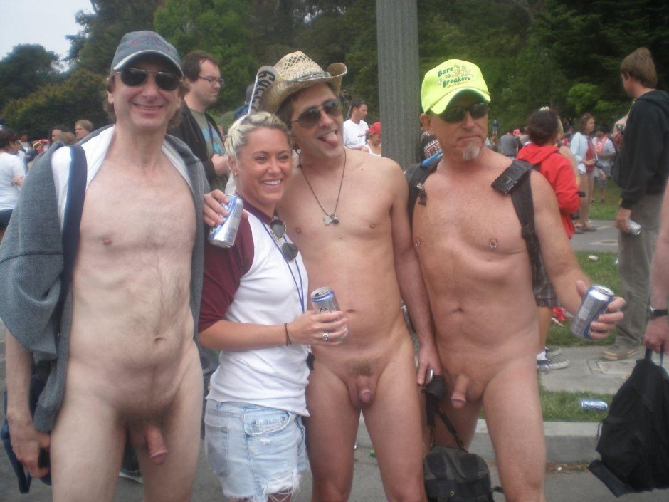 Naked man dressed woman