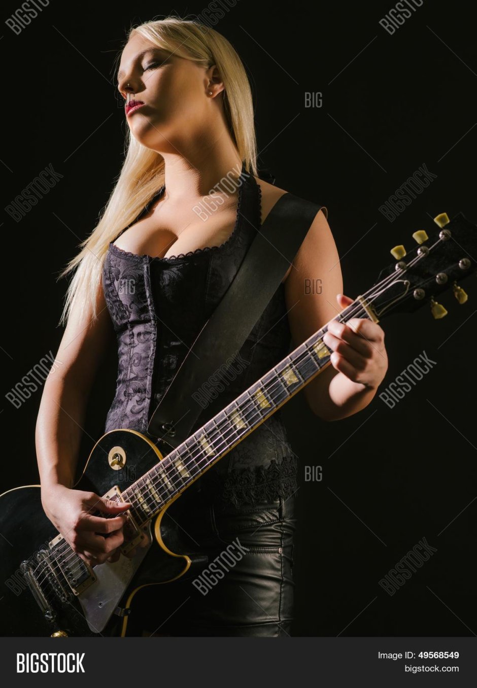Portrait with a guitar