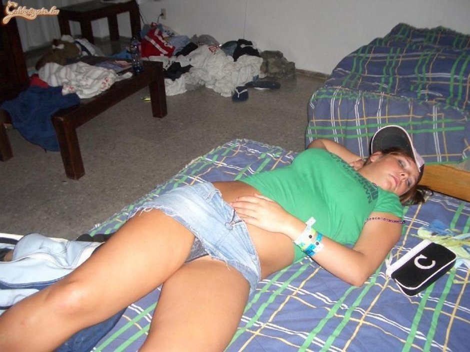 Drunk sleeping girls in an apartment