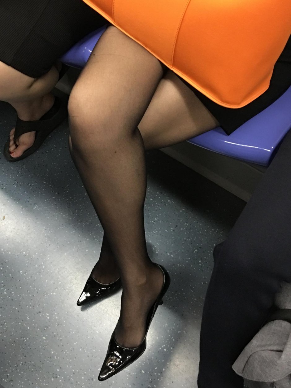 Pantyhose Office Candid