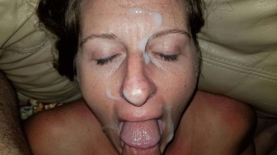 Cum in amateur mouth