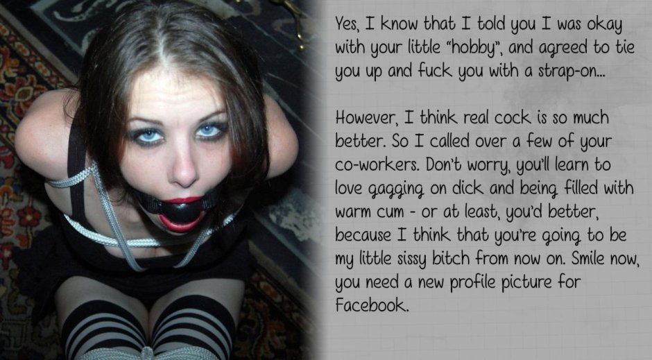 Force feminization Anal Caption