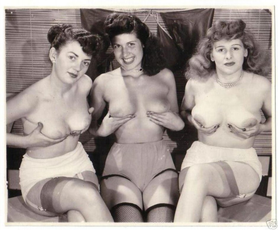 Naked women at the age of retro