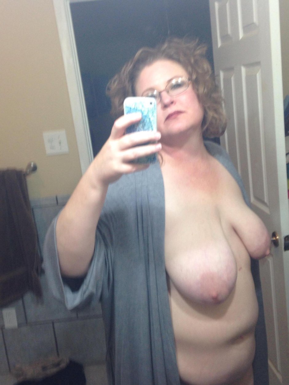 Elderly with big boobs selfie