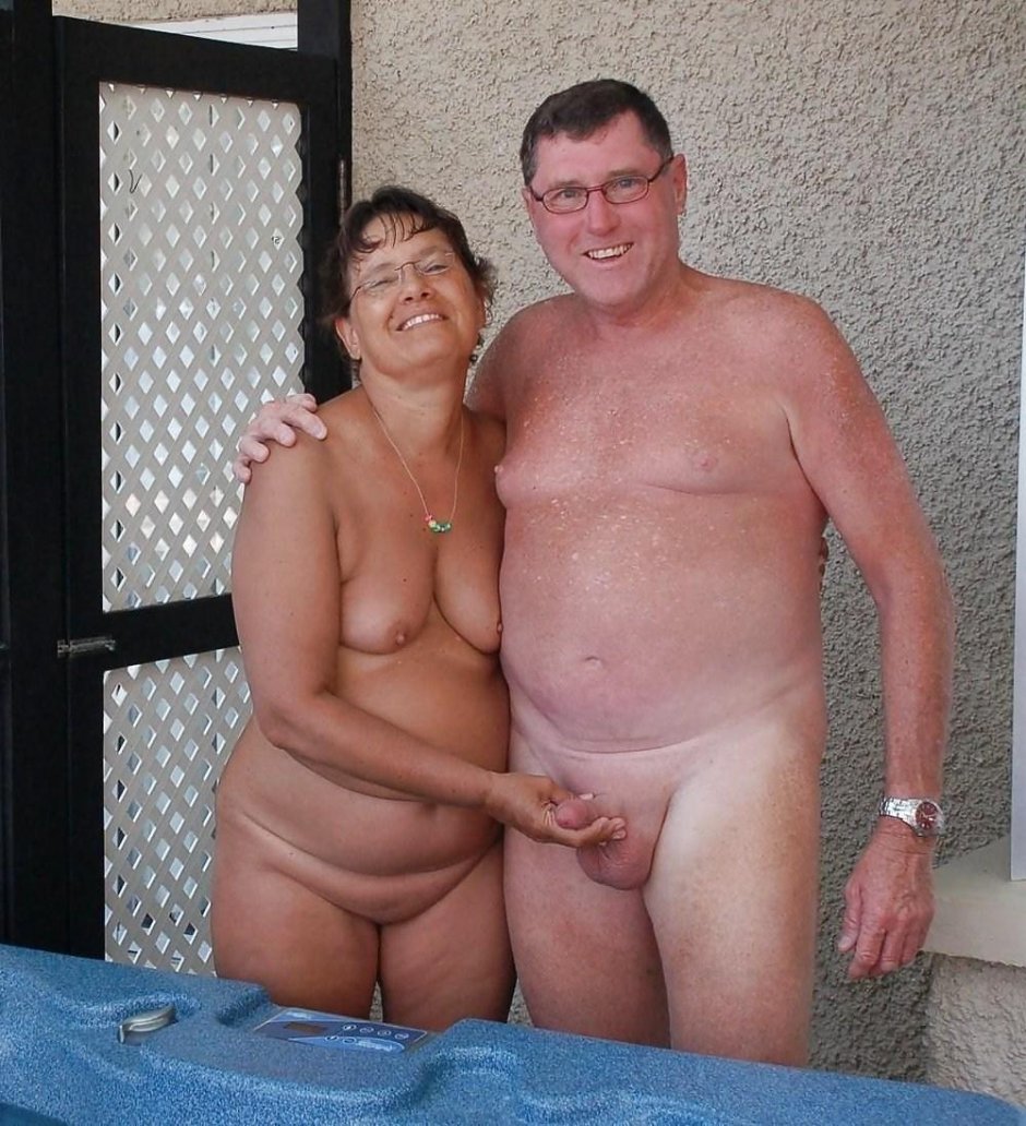Naked elderly married couples